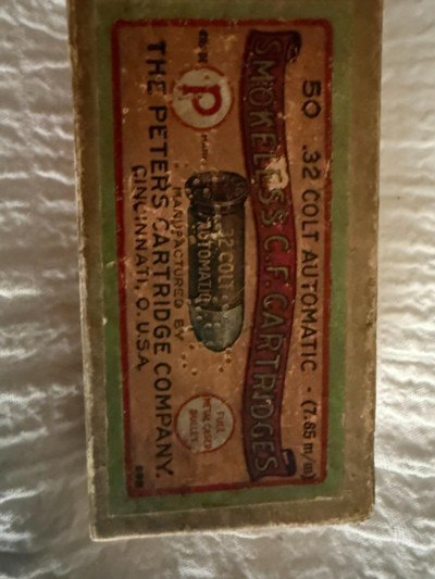 Peters Vintage 32 Colt Automatic Rifle Cartridges - Image 4 of 9