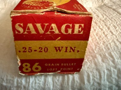 Savage Indian Head 25-20 Win 86 Grain Bullets Vintage Collectable - Image 4 of 6