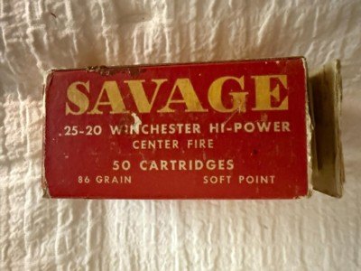 Savage Indian Head 25-20 Win 86 Grain Bullets Vintage Collectable - Image 1 of 6