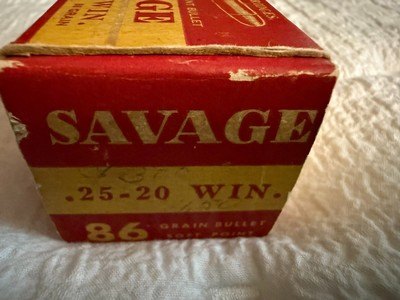 Savage Indian Head 25-20 Win 86 Grain Bullets Vintage Collectable - Image 5 of 6