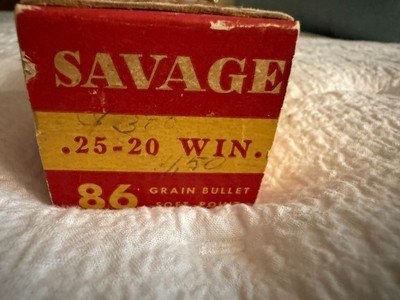 Savage Indian Head 25-20 Win 86 Grain Bullets Vintage Collectable - Image 6 of 6