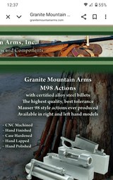 Granite Mountain Arms Standard Magnum Left Hand Action. - 6 of 14