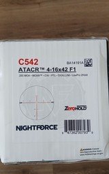 Nightforce ATACR 4-16x42 F1 .250 moa; MOAR C542 - 2 of 7