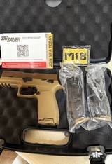NEW Sig Sauer P320 M18 FDE 9mm, CA Approved, 3 10 round mags