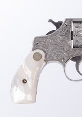Signed L Kelly Exhibition Engraved Smith & Wesson .32 Hand Ejector w/ Fitted Walnut Case - 8 of 14