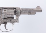 Signed L Kelly Exhibition Engraved Smith & Wesson .32 Hand Ejector w/ Fitted Walnut Case - 10 of 14