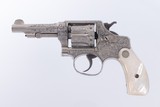 Signed L Kelly Exhibition Engraved Smith & Wesson .32 Hand Ejector w/ Fitted Walnut Case - 3 of 14
