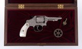 Signed L Kelly Exhibition Engraved Smith & Wesson .32 Hand Ejector w/ Fitted Walnut Case - 1 of 14