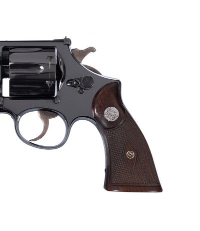 SUPER RARE 3rd Model 44 Hand Ejector Target Smith & Wesson Mfd. 1941 99% - Image 2 of 9