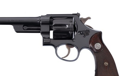 SUPER RARE 3rd Model 44 Hand Ejector Target Smith & Wesson Mfd. 1941 99% - Image 3 of 9