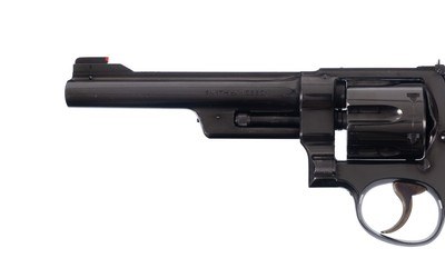 Smith & Wesson .357 Registered Magnum 6” King Sights Red Post Humpback Hammer Lettered - Image 4 of 12