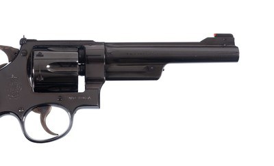 Smith & Wesson .357 Registered Magnum 6” King Sights Red Post Humpback Hammer Lettered - Image 7 of 12
