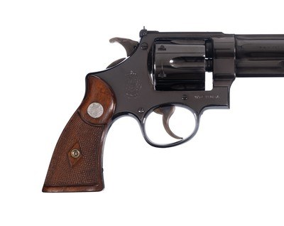 Smith & Wesson .357 Registered Magnum 6” King Sights Red Post Humpback Hammer Lettered - Image 6 of 12