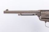 Factory Engraved Colt SAA 3rd Gen 7 1/2” 9mm Nickel Rare! - Image 3 of 11