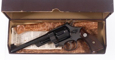 Must See Special Ordered 3rd Model 44 Target Smith & Wesson Humpback Hammer Box King Sights Fabulous & Lettered - Image 3 of 15