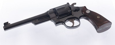 Must See Special Ordered 3rd Model 44 Target Smith & Wesson Humpback Hammer Box King Sights Fabulous & Lettered - Image 8 of 15
