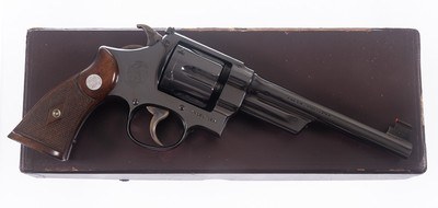 Must See Special Ordered 3rd Model 44 Target Smith & Wesson Humpback Hammer Box King Sights Fabulous & Lettered - Image 1 of 15
