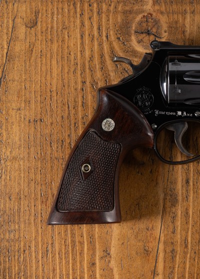 Model 27 No Dash Special Ordered Factory Inscribed Emerson Axe 357 Magnum Letter 99% - Image 5 of 12