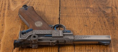 Factory Exhibition Engraved Mauser Parabellum Luger Sport ANIB 1977 Ultra Rare - Image 13 of 15