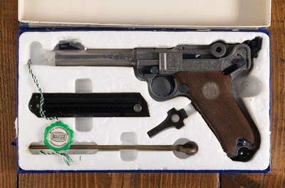 Factory Exhibition Engraved Mauser Parabellum Luger Sport ANIB 1977 Ultra Rare - Image 2 of 15