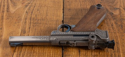 Factory Exhibition Engraved Mauser Parabellum Luger Sport ANIB 1977 Ultra Rare - Image 12 of 15