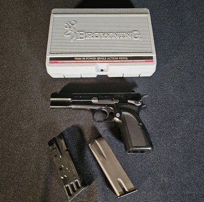 Rare Matte Finish Belgium Browning Hi Power 9 MM MKIII