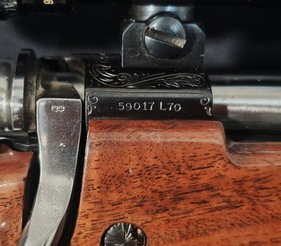 1970 Browning Belgium Medallion .300 Win Mag - Hand Engraved, Period Scope & Brake, Bedded, Rare! - Image 13 of 19