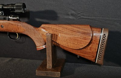 1970 Browning Belgium Medallion .300 Win Mag - Hand Engraved, Period Scope & Brake, Bedded, Rare! - Image 2 of 19
