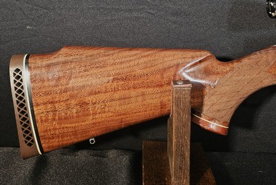 1970 Browning Belgium Medallion .300 Win Mag - Hand Engraved, Period Scope & Brake, Bedded, Rare! - Image 11 of 19