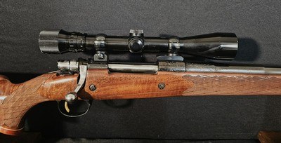 1970 Browning Belgium Medallion .300 Win Mag - Hand Engraved, Period Scope & Brake, Bedded, Rare! - Image 12 of 19