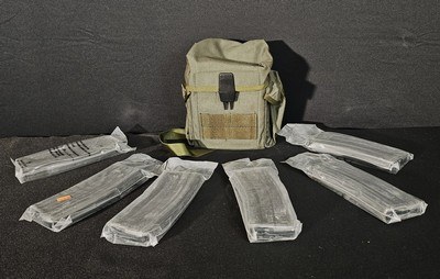 6 AR-15 Magazines with Pouch - Image 1 of 3