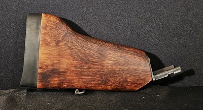 RARE Original Wooden Stock - 1973 MAC-10 9mm Military Armament Corp Powder Springs GA - NO Cobray Logo - Foreign Government Export Style! - Image 1 of 5