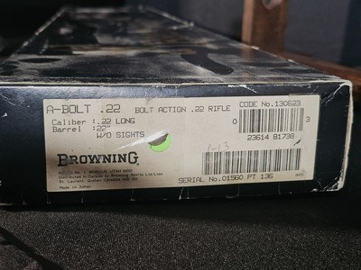 Browning A Bolt .22 L.R. (RARE) - Image 18 of 18