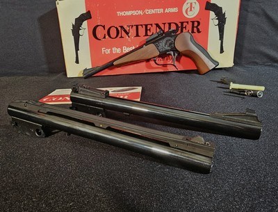 Thompson Center Contender .22 L.R./45 Win. mag & 44 Magnum Pistol Set - Image 10 of 23
