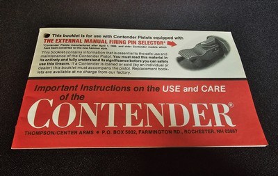Thompson Center Contender .22 L.R./45 Win. mag & 44 Magnum Pistol Set - Image 23 of 23