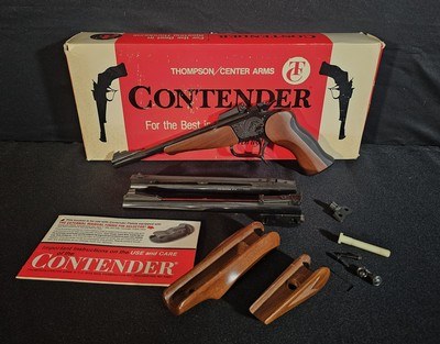 Thompson Center Contender .22 L.R./45 Win. mag & 44 Magnum Pistol Set