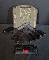 H&K USP Tactical V1 45 Auto 4 12rd Mags Soft Case and Leather Holster - Image 1 of 9