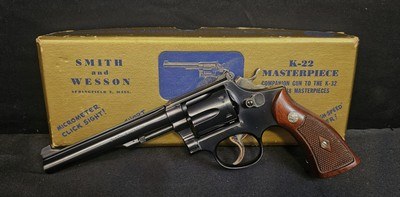 Smith & Wesson K-22 Masterpiece Revolver - Image 1 of 21