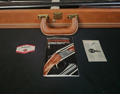 Browning Superposed 20 Ga. / 30.06 Combo with Case - Image 10 of 23