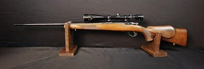 FIREARMS INTERNATIONAL MUSKETEER 7MM MAUSER HYBRED W/SCOPE NICE - Image 1 of 14