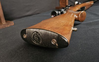 FIREARMS INTERNATIONAL MUSKETEER 7MM MAUSER HYBRED W/SCOPE NICE - Image 12 of 14