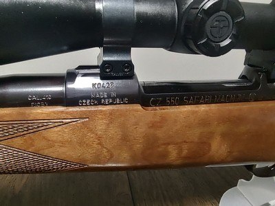 CZ 550 Safari Magnum in 416 Rigby with Leupold VX5-HD scope and custom ammunition - Image 8 of 15
