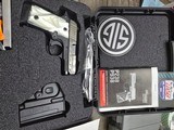 Sig Sauer P238 Pearl/Engraved - .380 ACP RARE / Discontinued - 4 of 15