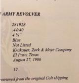 COLT SAA FRONTIER SIX SHOOTER, SHIPPED TO EL PASO, TX - 6 of 11