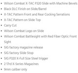 Sig Sauer Wilson Combat WCP320 P320 X-Series In-Stock NIB - 13 of 13