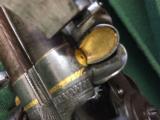 JOHN MANTON CASED 16 BORE DOUBLE BARREL FLINTLOCK SPORTING GUN - CIRCA 1796 - In Manton Books - 7 of 12