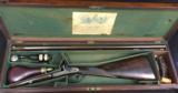 PURDEY PERCUSSION FOWLER - 13 BORE - CASED W/ LOTS OF ACCESSORIES - 1 of 13
