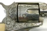 Engraved Nickel1st Gen Colt SAA Single Action Army Revolver 45 Colt w/ Carved Grips
- 2 of 6