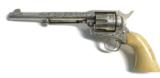 Engraved Nickel1st Gen Colt SAA Single Action Army Revolver 45 Colt w/ Carved Grips
- 4 of 6