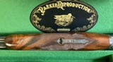 As New Parker Reproduction DHE 20GA - Leather Cased - Fantastic Figured Wood - w/ Manual - 3 of 10